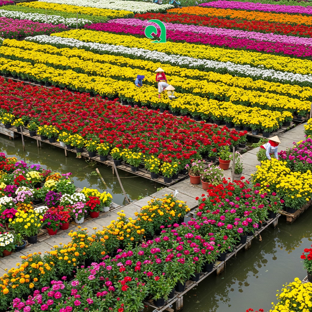 Sa Dec Flower Village: A Symphony of Colors